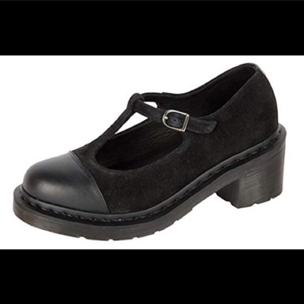 *RARE* Doc Martens Black Suede&Leather Mary Janes